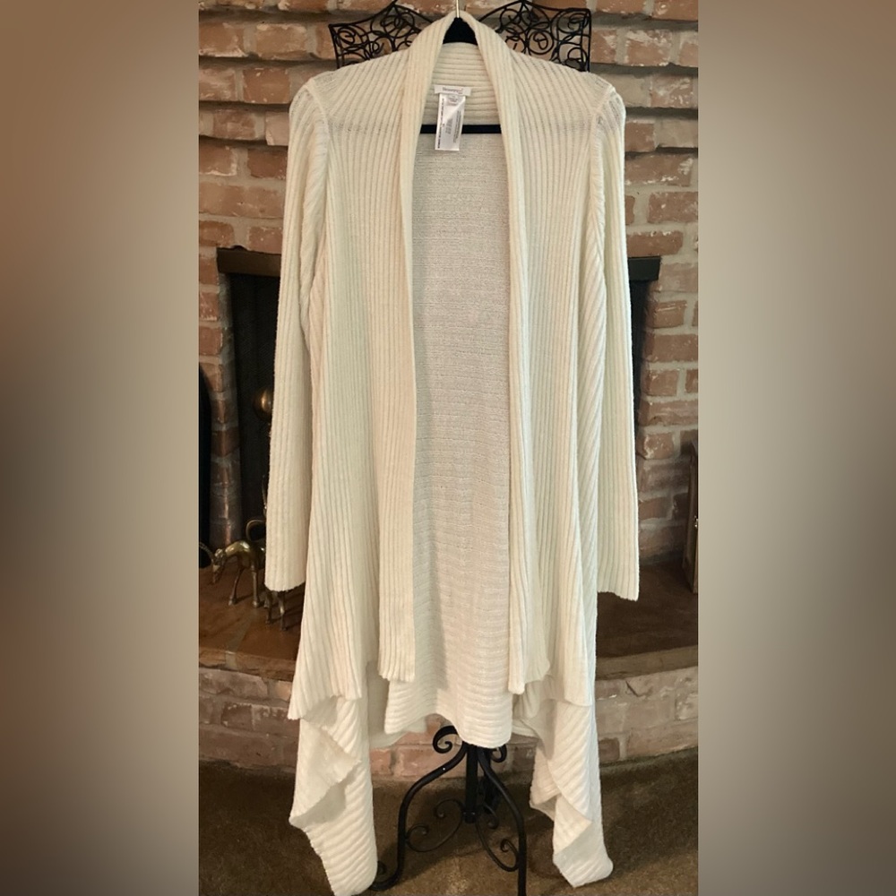 Skinnygirl Ivory Open Cardigan